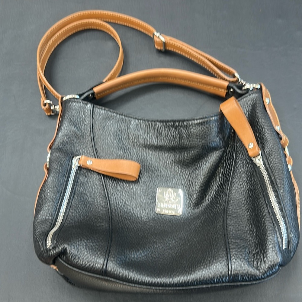 I Medici Firenze Hand and Crossbody Pebbled Leather Bag